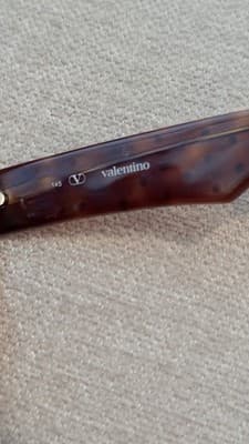 Rare Vintage Valentino Sunglasses Brown Tortoise Italy - Thumbnail 8