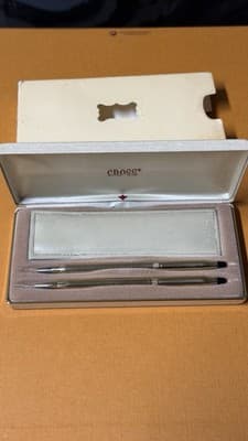 Vintage Cross 4541 Ladies Set - 10KT Gold Filled Ballpoint Pen & Pencil w/ Box