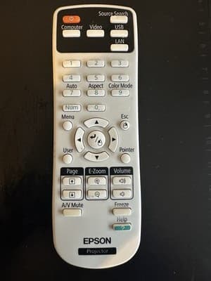 Epson Projector Remote Control – Compatible with PowerLite/EX Series - Thumbnail 2