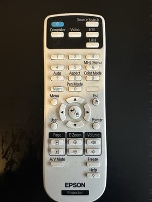 Epson Projector Remote Control – Compatible with PowerLite/EX Series - Thumbnail 5