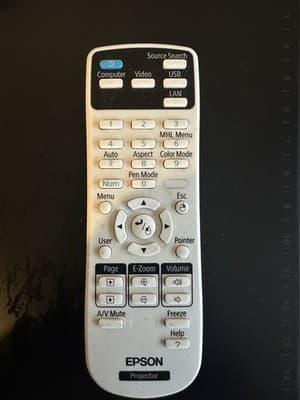 Epson Projector Remote Control – Compatible with PowerLite/EX Series - Thumbnail 4