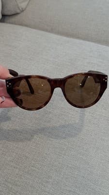 Rare Vintage Valentino Sunglasses Brown Tortoise Italy - Thumbnail 9