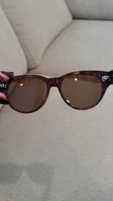 Rare Vintage Valentino Sunglasses Brown Tortoise Italy - Thumbnail 7