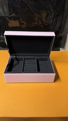 Pink Unicorn Jewelry Box Organizer Glitter Lid Girls Gift Storage Case - Thumbnail 2