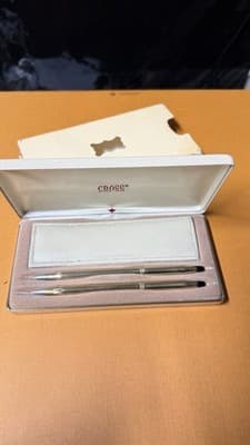 Vintage Cross 4541 Ladies Set - 10KT Gold Filled Ballpoint Pen & Pencil w/ Box - Thumbnail 9