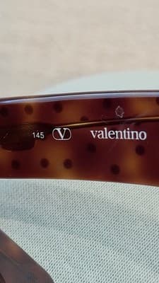 Rare Vintage Valentino Sunglasses Brown Tortoise Italy - Thumbnail 13