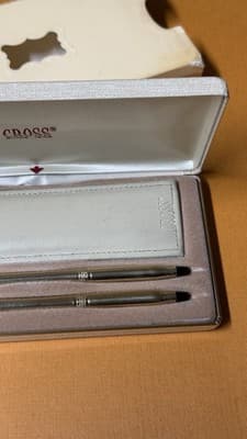Vintage Cross 4541 Ladies Set - 10KT Gold Filled Ballpoint Pen & Pencil w/ Box - Thumbnail 6