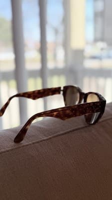 Rare Vintage Valentino Sunglasses Brown Tortoise Italy - Thumbnail 4
