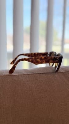 Rare Vintage Valentino Sunglasses Brown Tortoise Italy - Thumbnail 5