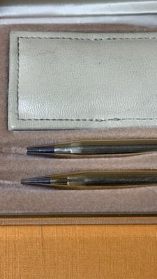 Vintage Cross 4541 Ladies Set - 10KT Gold Filled Ballpoint Pen & Pencil w/ Box - Thumbnail 3