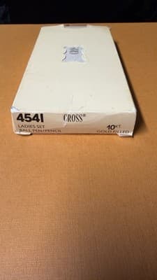 Vintage Cross 4541 Ladies Set - 10KT Gold Filled Ballpoint Pen & Pencil w/ Box - Thumbnail 12