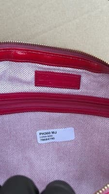 Dooney & Bourke Pink Patent Leather Hobo Shoulder Bag PH360 MJ - Thumbnail 7