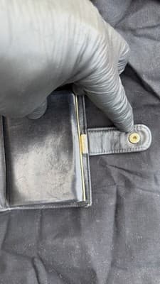 Chanel Black Caviar Leather CC Wallet Coin Purse Compact Wallet Made in Italy - Thumbnail 10