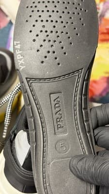 Prada Sneakers Milano Chunky Black Yellow EU 37.5 Made in Italy - Thumbnail 16