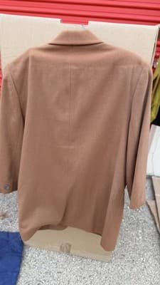 Vintage Dana Buchman Wool Blazer Size 8 Brown Jacket Made in USA Classic - Thumbnail 4