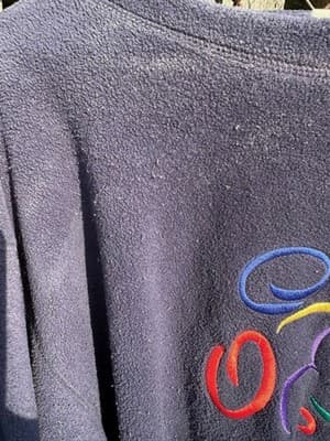 Vintage Walt Disney World Fleece Pullover Embroidered Size L - Thumbnail 2