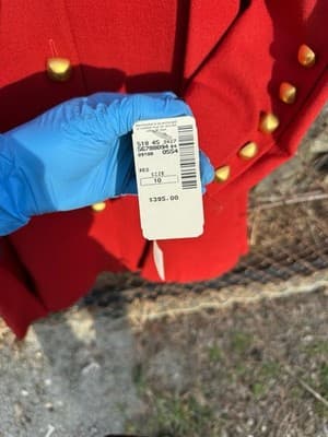 Ellen Tracy Linda Allard Red 100% Wool Dress Jacket Size 10 NWT - Thumbnail 3