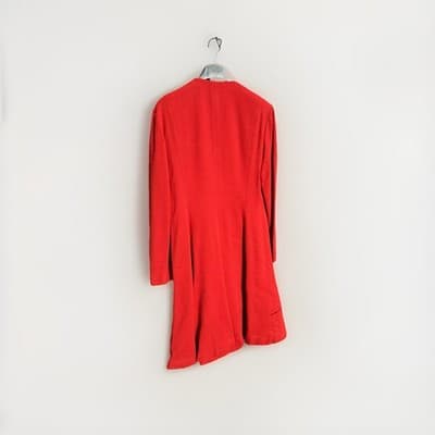 Ellen Tracy Linda Allard Red 100% Wool Dress Jacket Size 10 NWT - Thumbnail 5