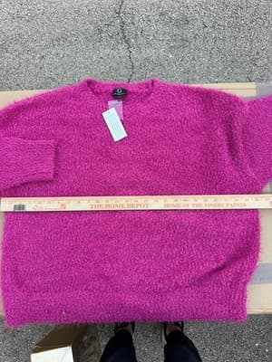 G by Giuliana Pink Eyelash Knit Sweater XL NWT - Thumbnail 3