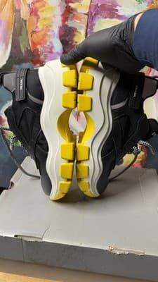 Prada Sneakers Milano Chunky Black Yellow EU 37.5 Made in Italy - Thumbnail 21