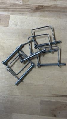 Metal Wire Square Clips Holders Lot Heavy Duty Industrial Display