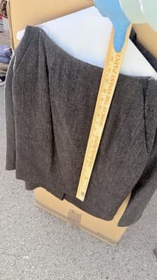 Vintage Dana Buchman Wool Blend Blazer Gray Jacket Classic Size 10 - Thumbnail 4