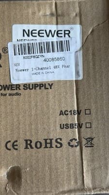 Neewer NW-100 48V Phantom Power Supply 1 Channel w/ Adapter - Thumbnail 3