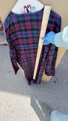 Vintage Disney Minnie Mickey Plaid Nightshirt One Size Cotton 90s - Thumbnail 10