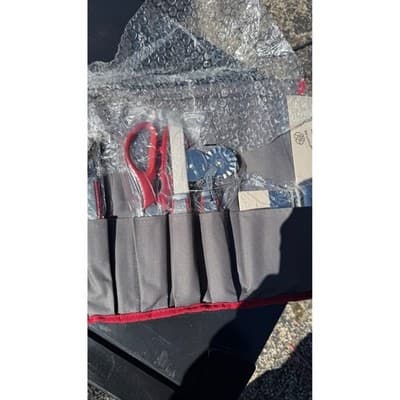 Wolfgang Puck Kitchen Tool Set with Grey Red Travel Roll Up Case 9 Piece Gadgets - Thumbnail 5