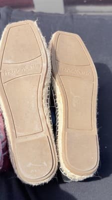 Franco Sarto Black Leather Espadrilles Flats – Women’s Size 5.5 - Thumbnail 7