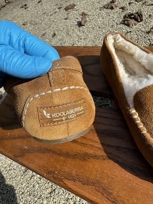 Koolaburra by UGG Lezly Chestnut Suede Faux Fur Moccasin Slippers Women's Size 6 - Thumbnail 4