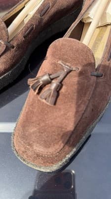 Salvatore Ferragamo Suede Tassel Loafers Brown Italy Womens - Thumbnail 4