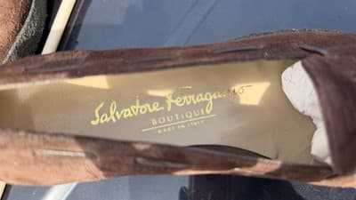 Salvatore Ferragamo Suede Tassel Loafers Brown Italy Womens - Thumbnail 7