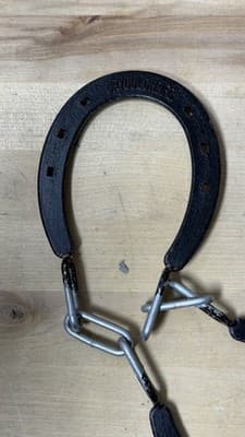 Classic Horseshoe Handcuffs Black Steel Vintage Law Enforcement Restraints - Thumbnail 6