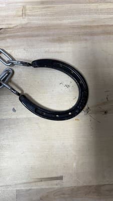 Classic Horseshoe Handcuffs Black Steel Vintage Law Enforcement Restraints - Thumbnail 5