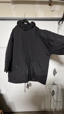 ASOS Black Padded Parka Jacket Men’s XXL Hooded Winter Coat - Thumbnail 3