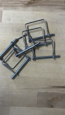 Metal Wire Square Clips Holders Lot Heavy Duty Industrial Display - Thumbnail 2