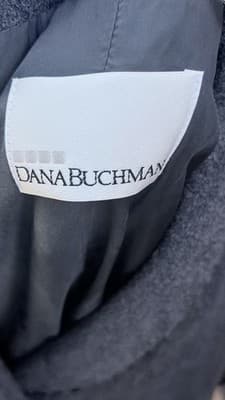 Vintage Dana Buchman Wool Blend Blazer Gray Jacket Classic Size 10 - Thumbnail 9