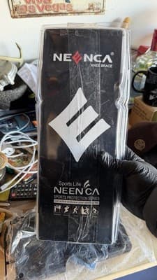 NEENCA Knee Brace Compression Support Adjustable Strap Black - Thumbnail 2