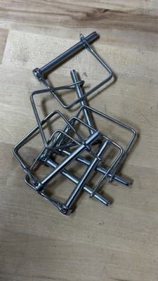 Metal Wire Square Clips Holders Lot Heavy Duty Industrial Display - Thumbnail 3