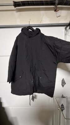 ASOS Black Padded Parka Jacket Men’s XXL Hooded Winter Coat - Thumbnail 4