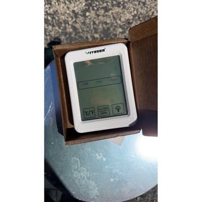 Vivosun Digital Touch Screen Thermo-Hygrometer White Temperature Humidity Monito - Thumbnail 3
