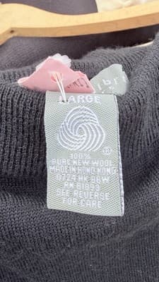 Jessica Holbrook Sport Black Knit Skirt Wool Blend Elastic Waist Women - Thumbnail 4