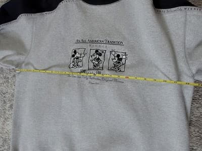 Vintage Walt Disney World Minnie Mouse Sweatshirt Gray Black Crewneck Size L - Thumbnail 7