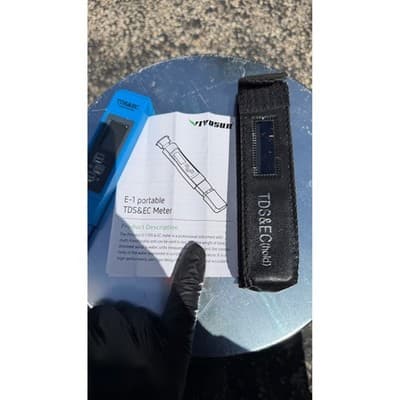 VIVOSUN E-1 Portable TDS EC Meter Water Quality Tester Temperature Blue 3-in-1 - Thumbnail 5