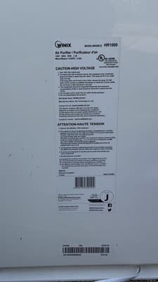 Winix HR1000 Air Purifier Wi-Fi PlasmaWave HEPA Tested Working - Thumbnail 9