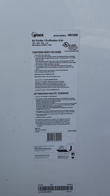 Winix HR1000 Air Purifier Wi-Fi PlasmaWave HEPA Tested Working - Thumbnail 10