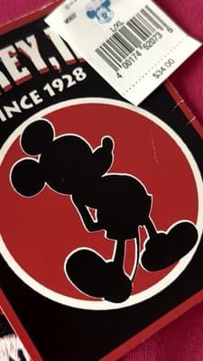 Disney Minnie Mouse Pink T-Shirt L/XL Graphic Tee Cotton Cute Casual - Thumbnail 4