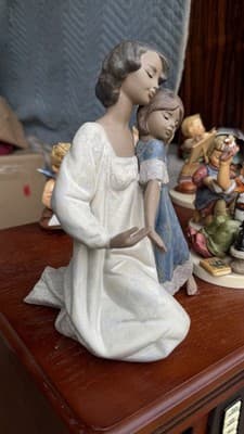 Lladro Mother & Daughter Figurine Spain 1986 AS IS Repair Restoration - Thumbnail 5