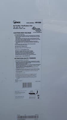 Winix HR1000 Air Purifier Wi-Fi PlasmaWave HEPA Tested Working - Thumbnail 11